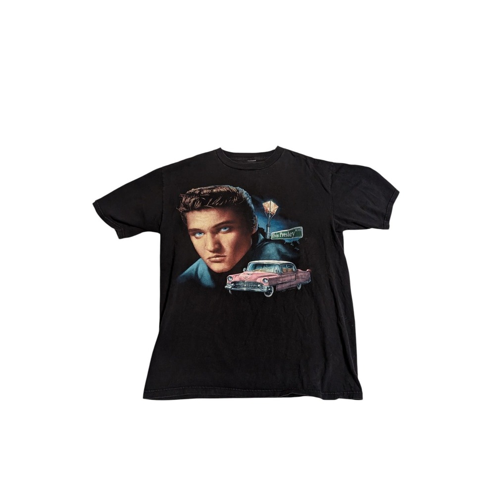 VTG Elvis Presley Tennessee Blues Single Stitch Graceland T Shirt Rare Adult L
